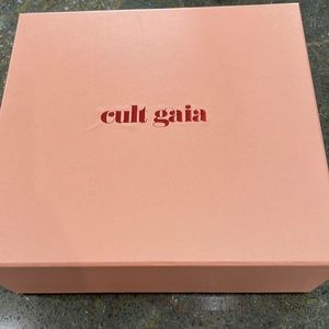 Cult Gaia mini dome teak handbag